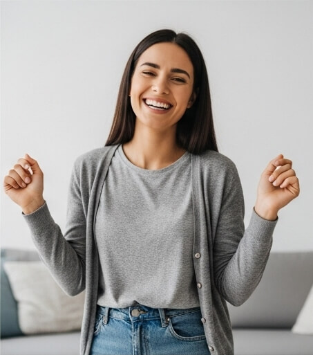 Women after treatment - Emergency dentist Farnham
